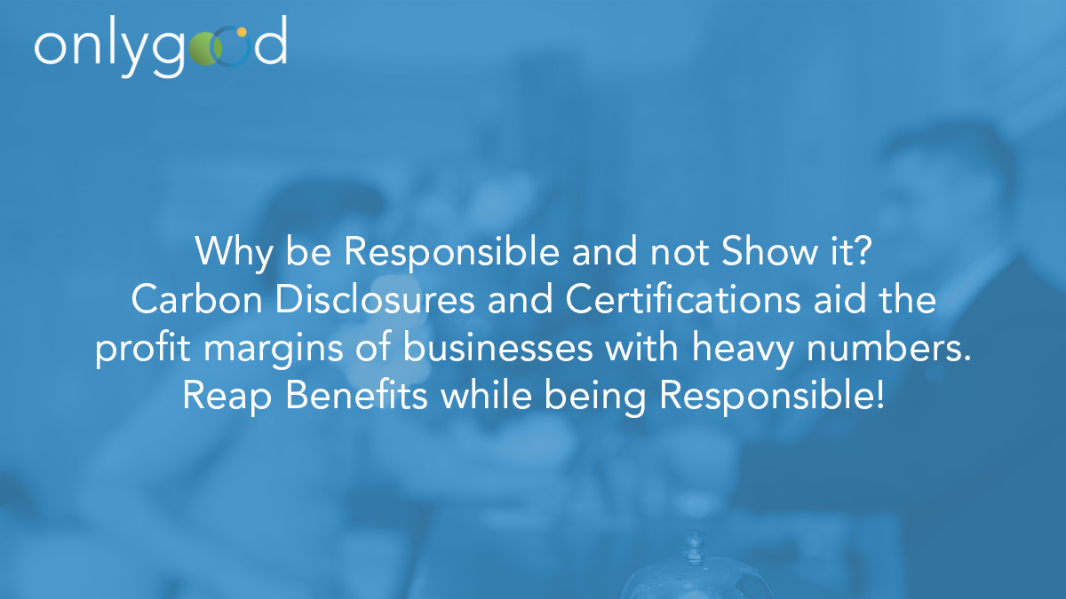 Carbon Disclosure and Certifications aid the profit margin of businesses with heavy numbers